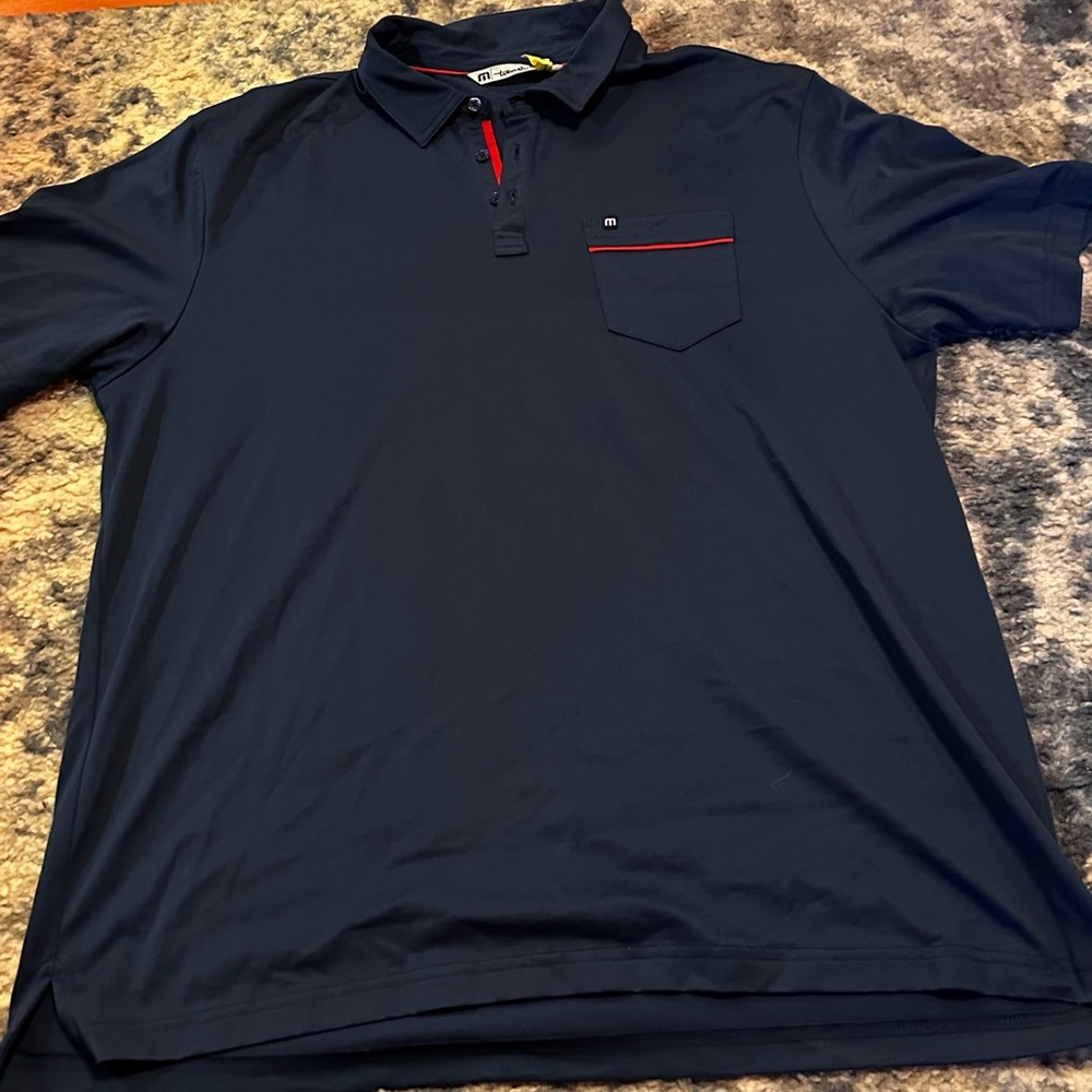 Travis Matthew Carmel golfing shirt